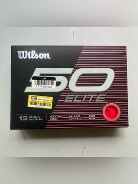 Wilson Fifty Elite Pink Golf Balls - 12pk